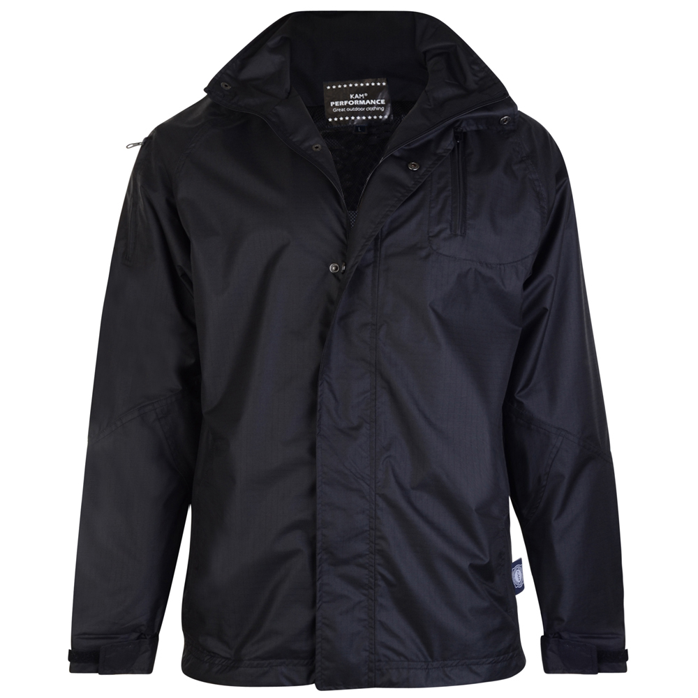 Big Size Black Waterproof Jacket 